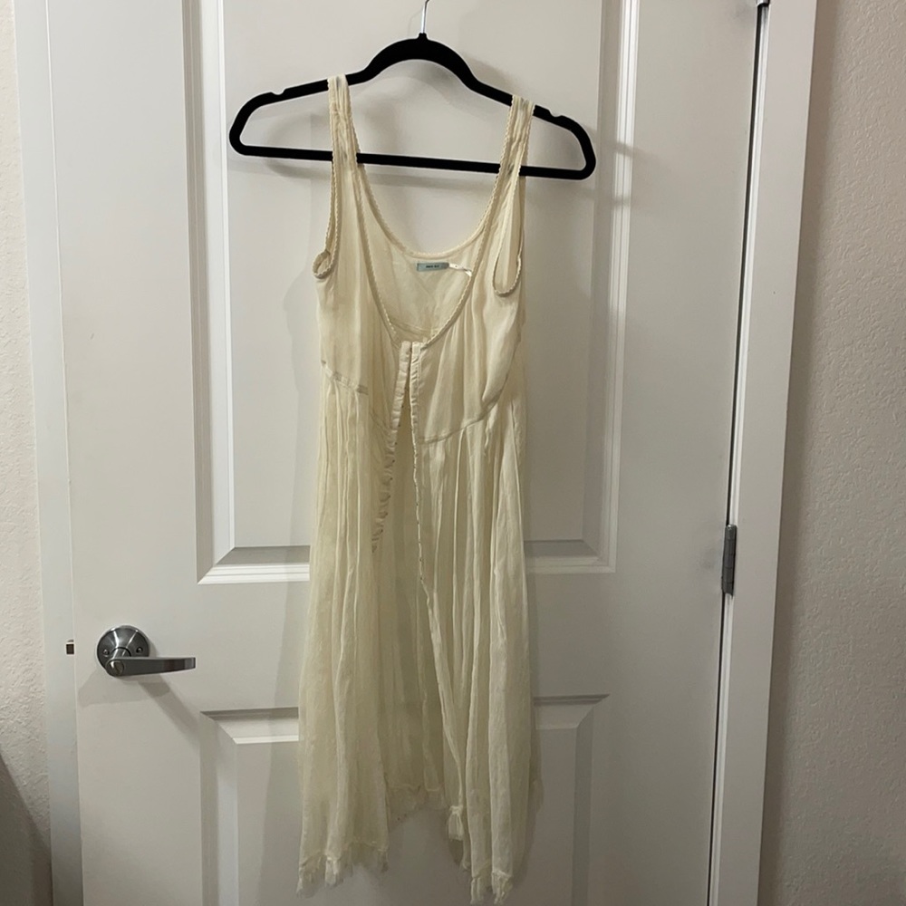 Long white boho top from Urban Outfitters